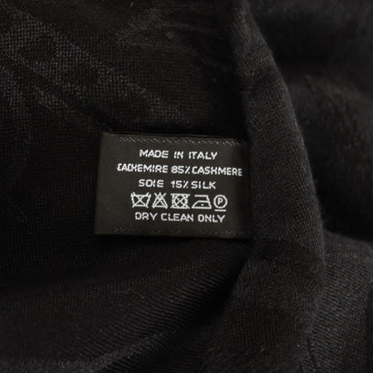 Hermes Cashmere Silk New Libris Stole Black 4 of 5