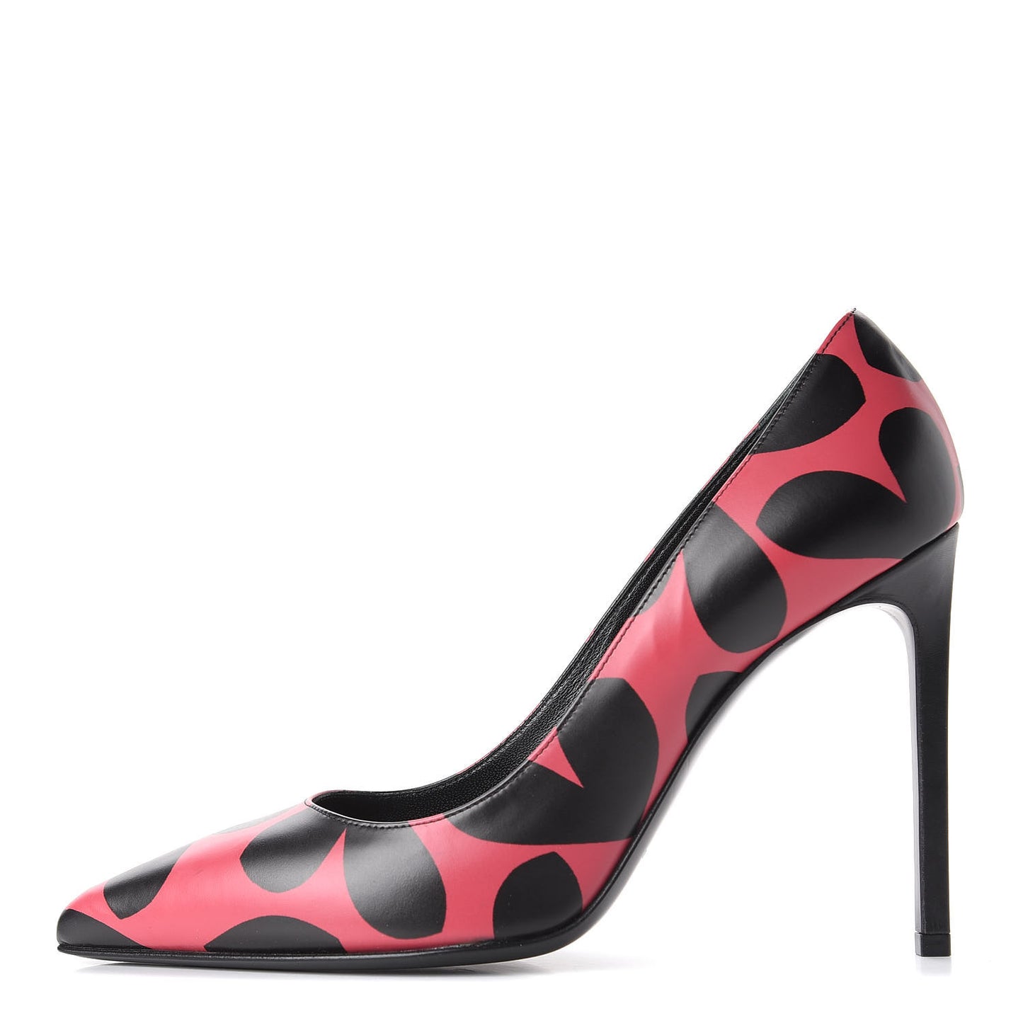 Calfskin Big Heart Paris 105 Pumps 39 Rouge Black