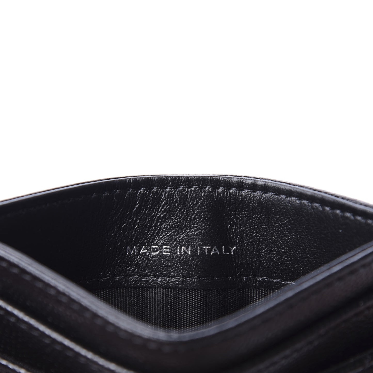 Caviar Quilted My Everything Card Holder Black