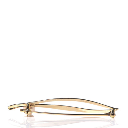 Mikimoto 14K Yellow Gold Akoya Pearl 6mm Leaf Brooch 3 of 4