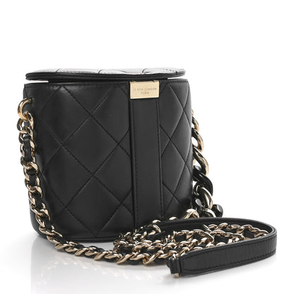 Chanel Lambskin Resin Elegant Chain Vanity Case Black 2 of 10