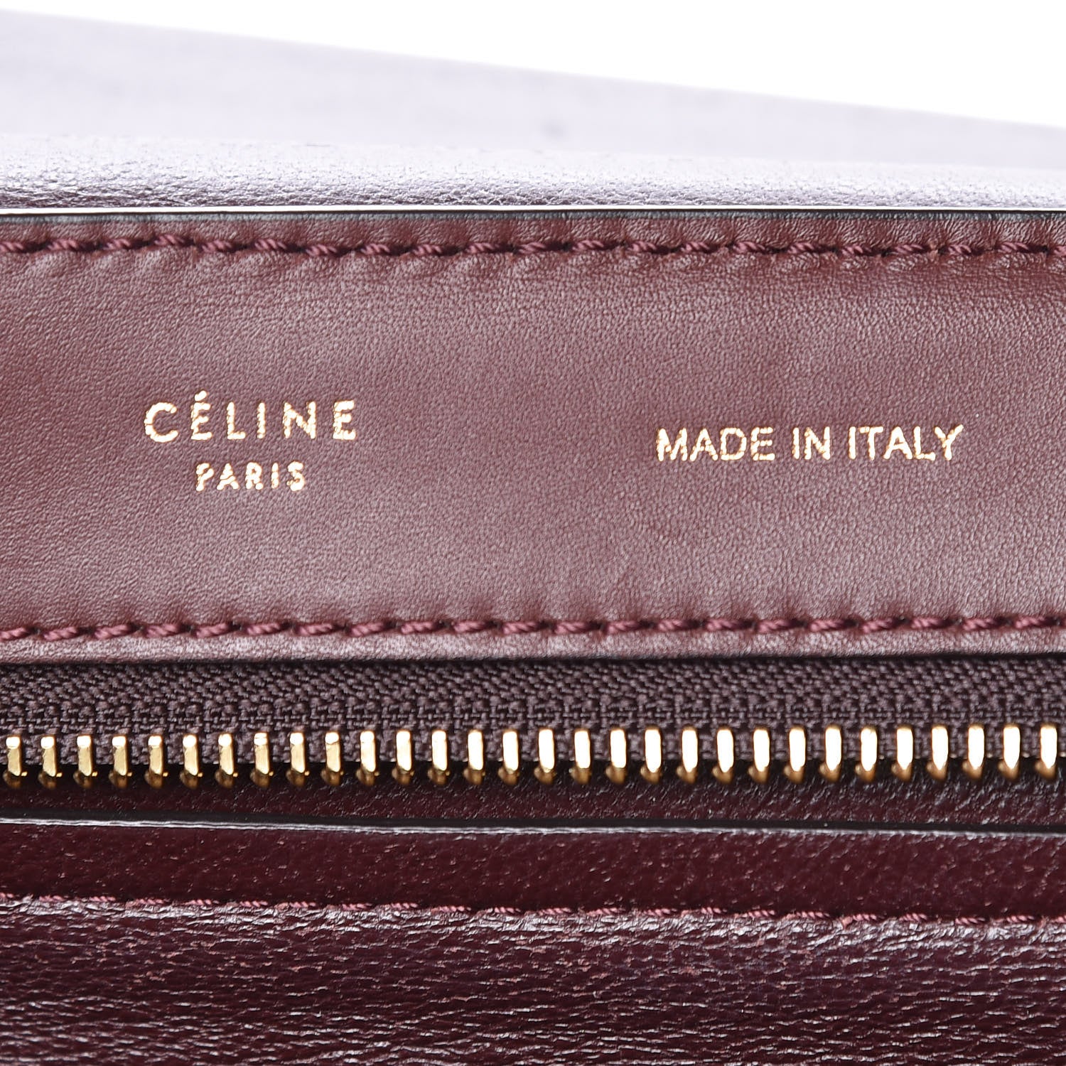 Celine Smooth Calfskin Suede Large Trapeze Burgundy 6 of 21