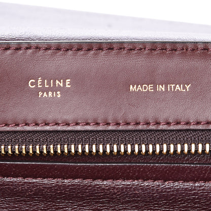 Celine Smooth Calfskin Suede Large Trapeze Burgundy 6 of 21