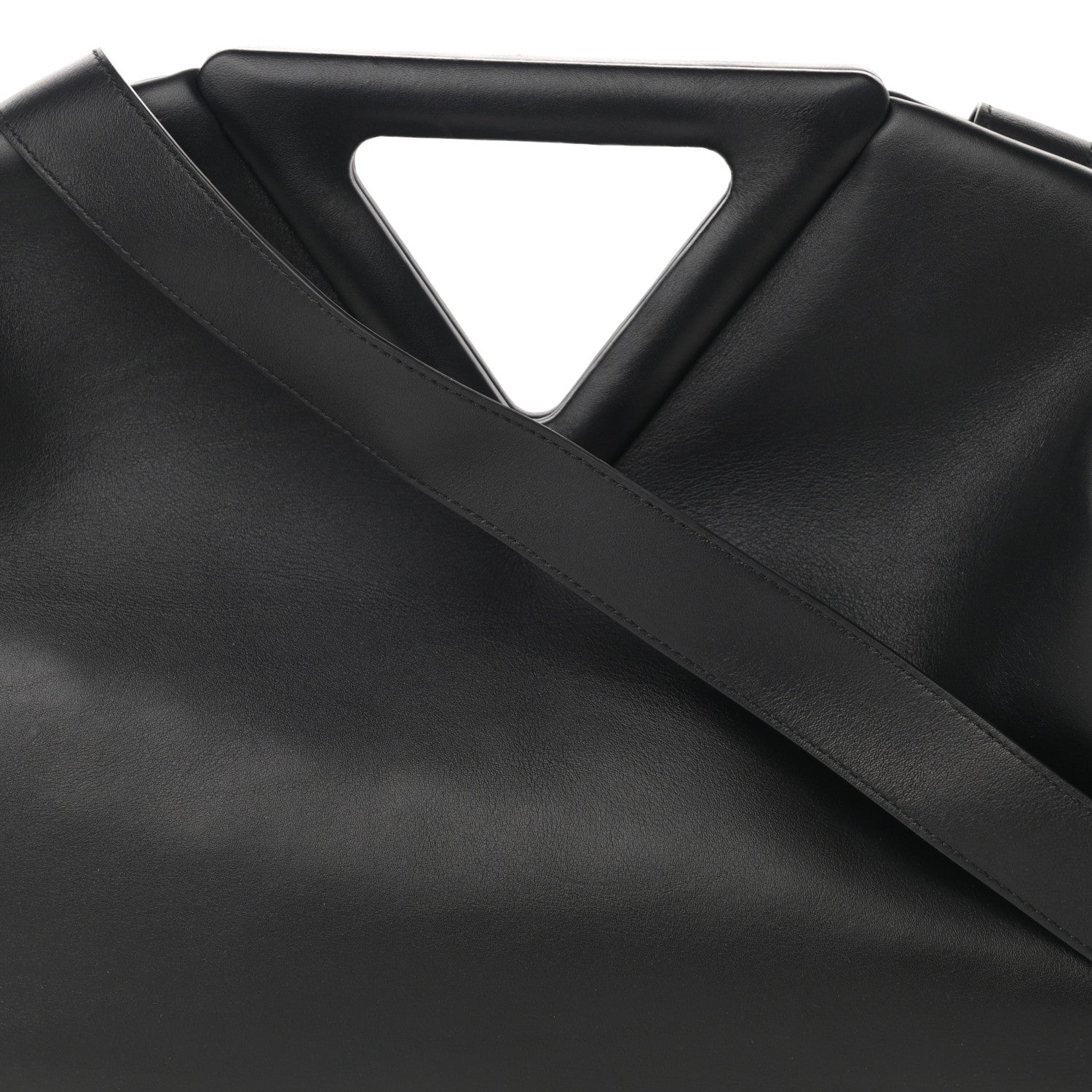 Bottega Veneta Calfskin Large The Point Triangle Bag Black 7 of 10