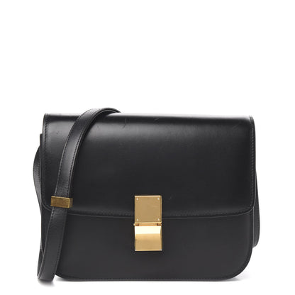 Celine Box Calfskin Medium Classic Box Flap Bag Black 1 of 12