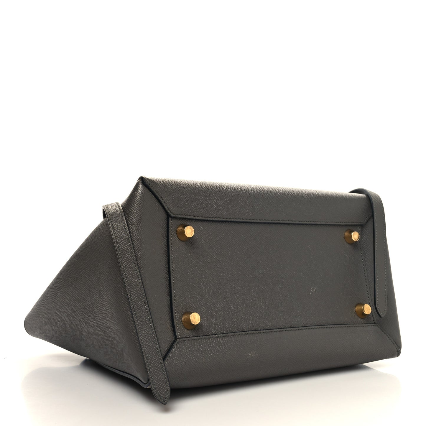 Grained Calfskin Mini Belt Bag Grey