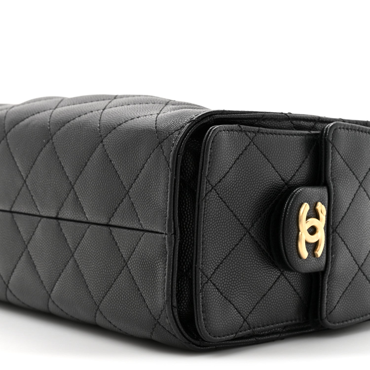 Chanel Caviar Quilted Mini Chanel 25 Handbag Black 9 of 11