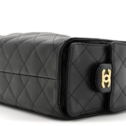 Chanel Caviar Quilted Mini Chanel 25 Handbag Black 9 of 11