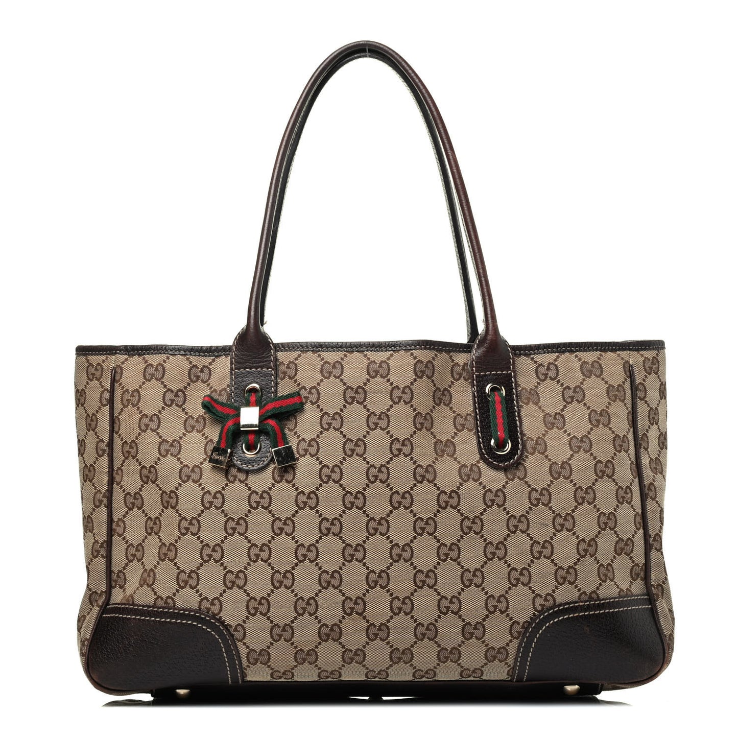 Monogram Medium Princy Tote Dark Brown