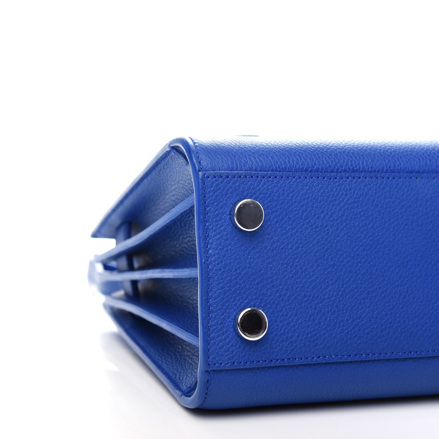 Grained Calfskin Nano Sac De Jour Royal Blue