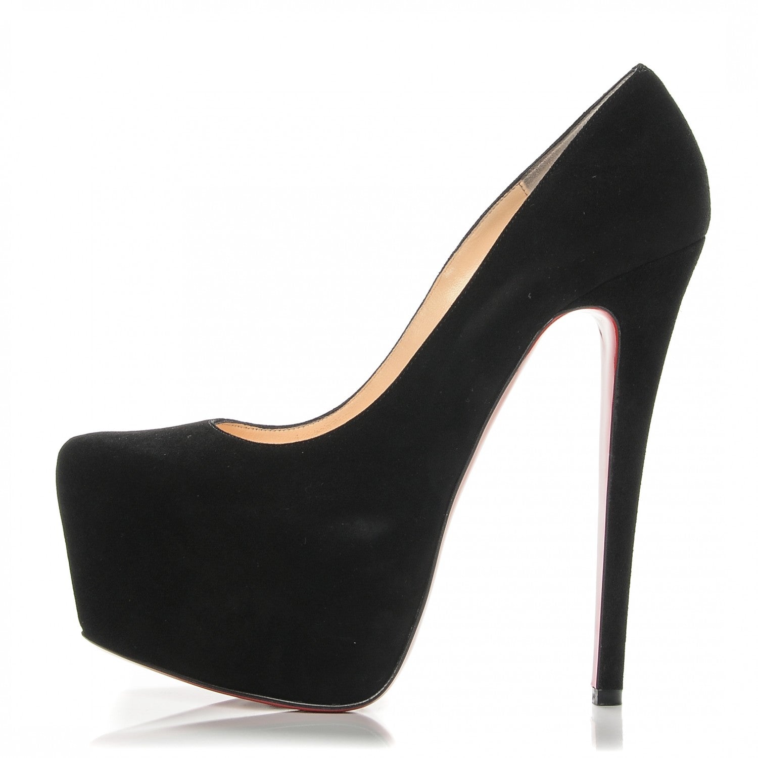 Christian Louboutin Suede Daffodile 160 Pumps 38.5 Black 1 of 6