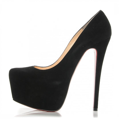 Christian Louboutin Suede Daffodile 160 Pumps 38.5 Black 1 of 6