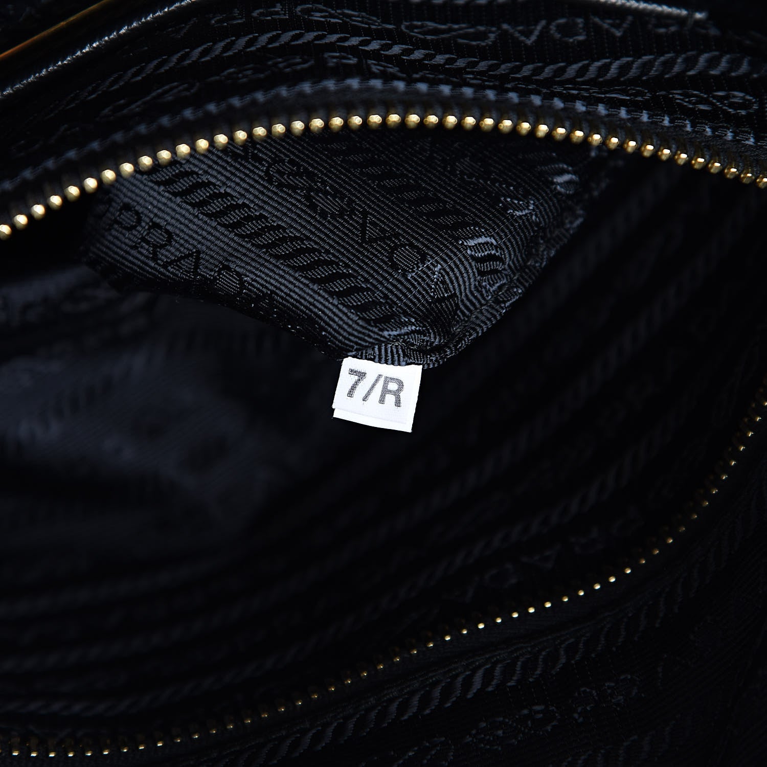 Prada Tessuto Nylon Saffiano Tote Black 7 of 11