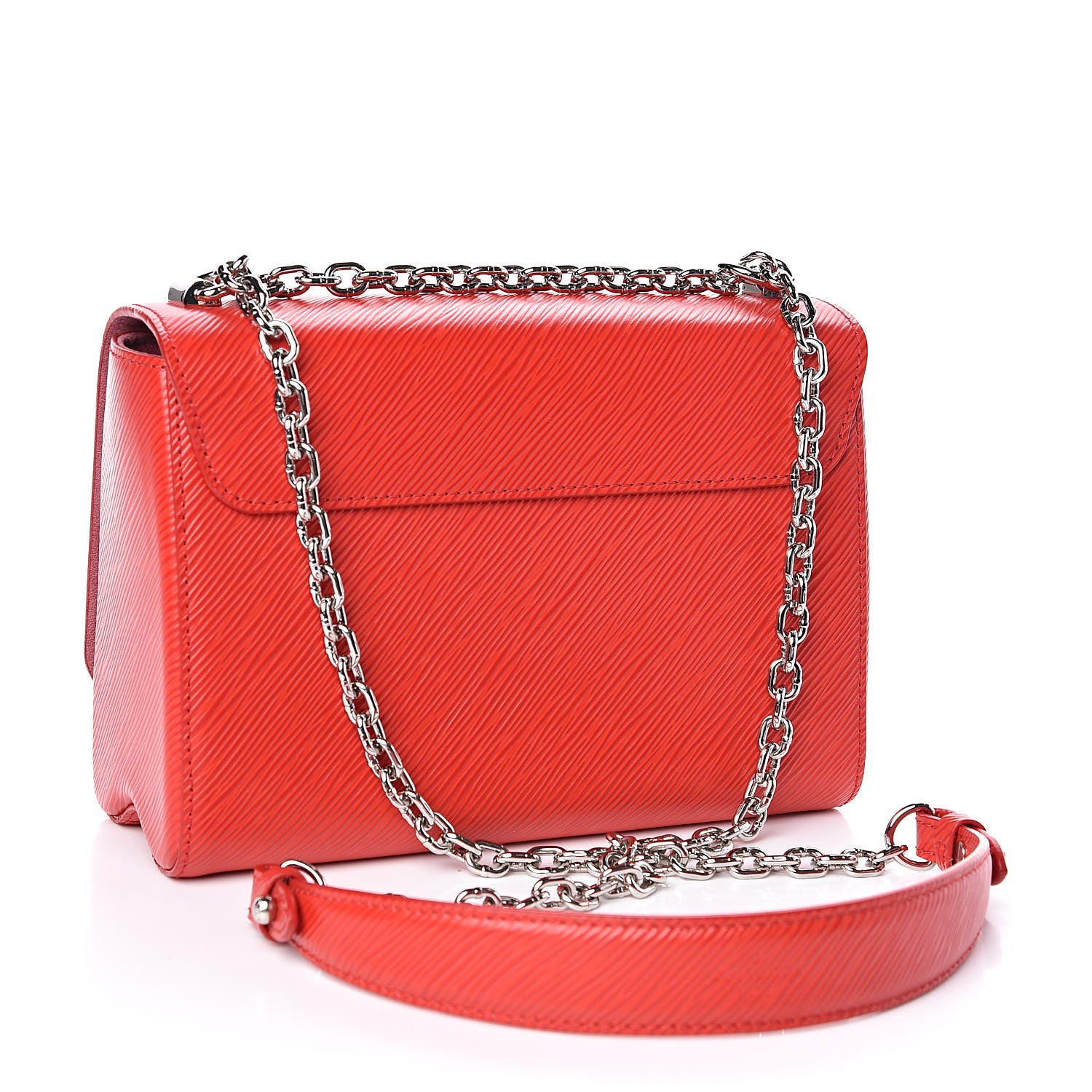 Louis Vuitton Epi Twist Shoulder Bag MM Coquelicot 3 of 10