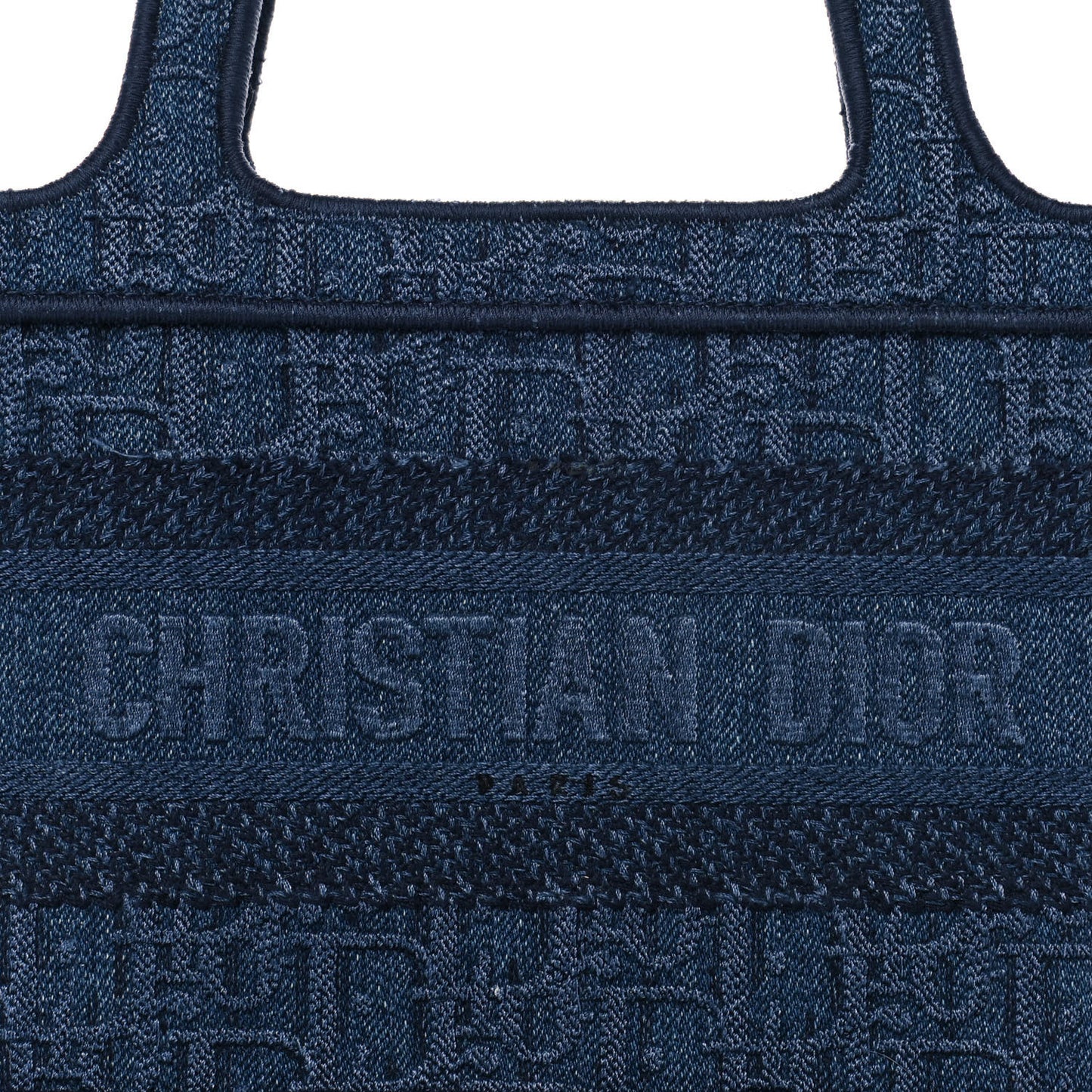 Oblique Denim Mini Book Tote Blue