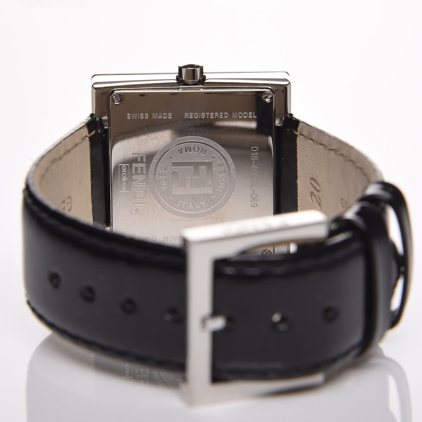 Stainless Steel Calfskin 24mm FendiMania Quartz Watch
