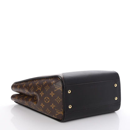 Louis Vuitton Calfskin Monogram Kimono Tote Black 4 of 6