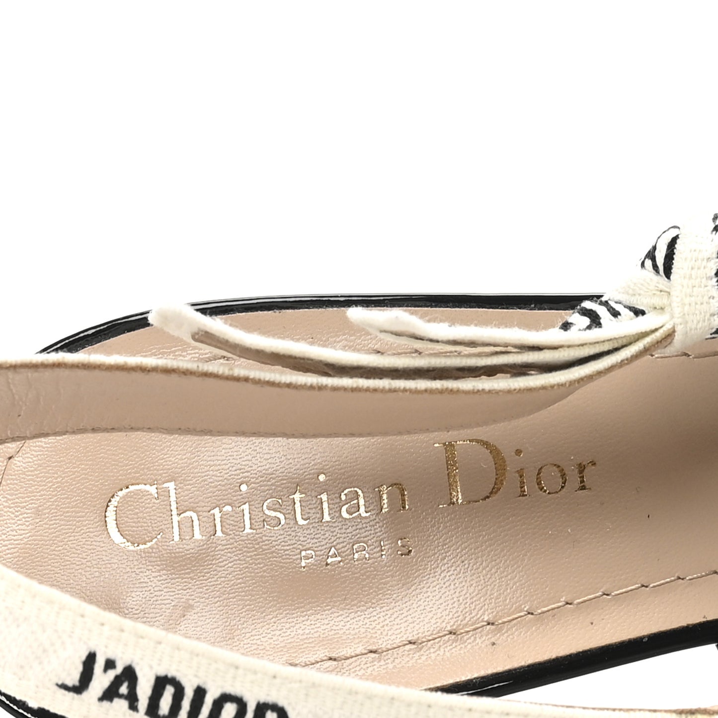 Patent Ribbon J'Adior Slingback 100mm Pumps 41 Black