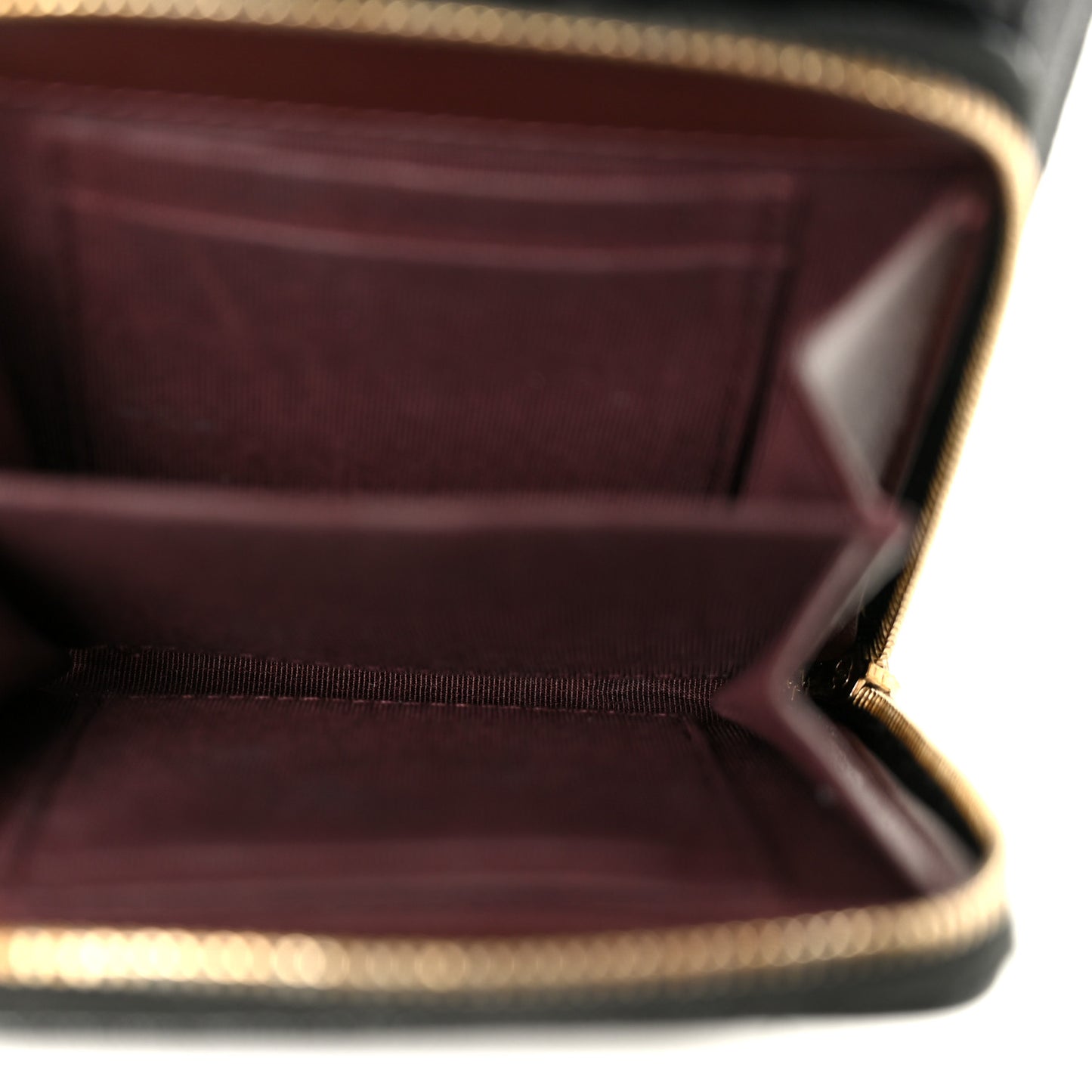Caviar Quilted Phone Holder With Chain Black