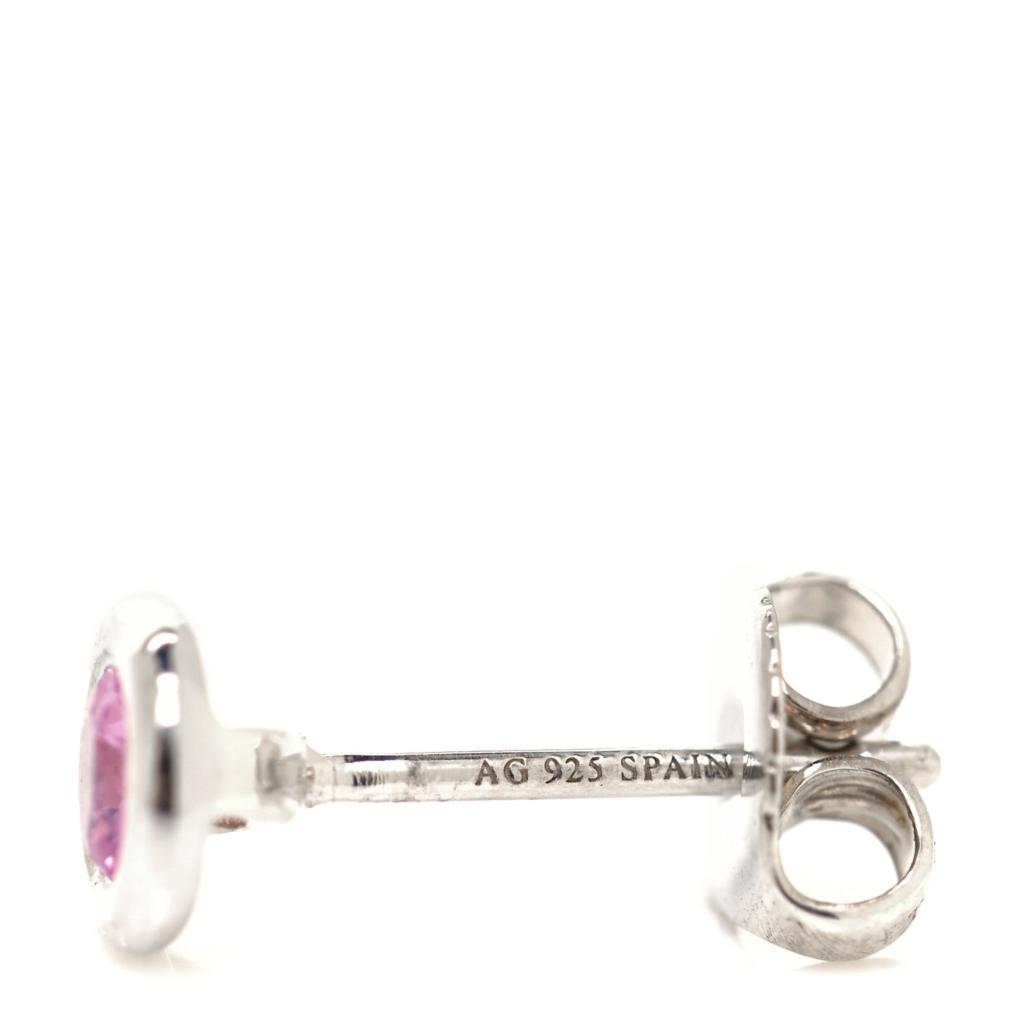 Sterling Silver Pink Sapphire Elsa Peretti Color By The Yard Earrings