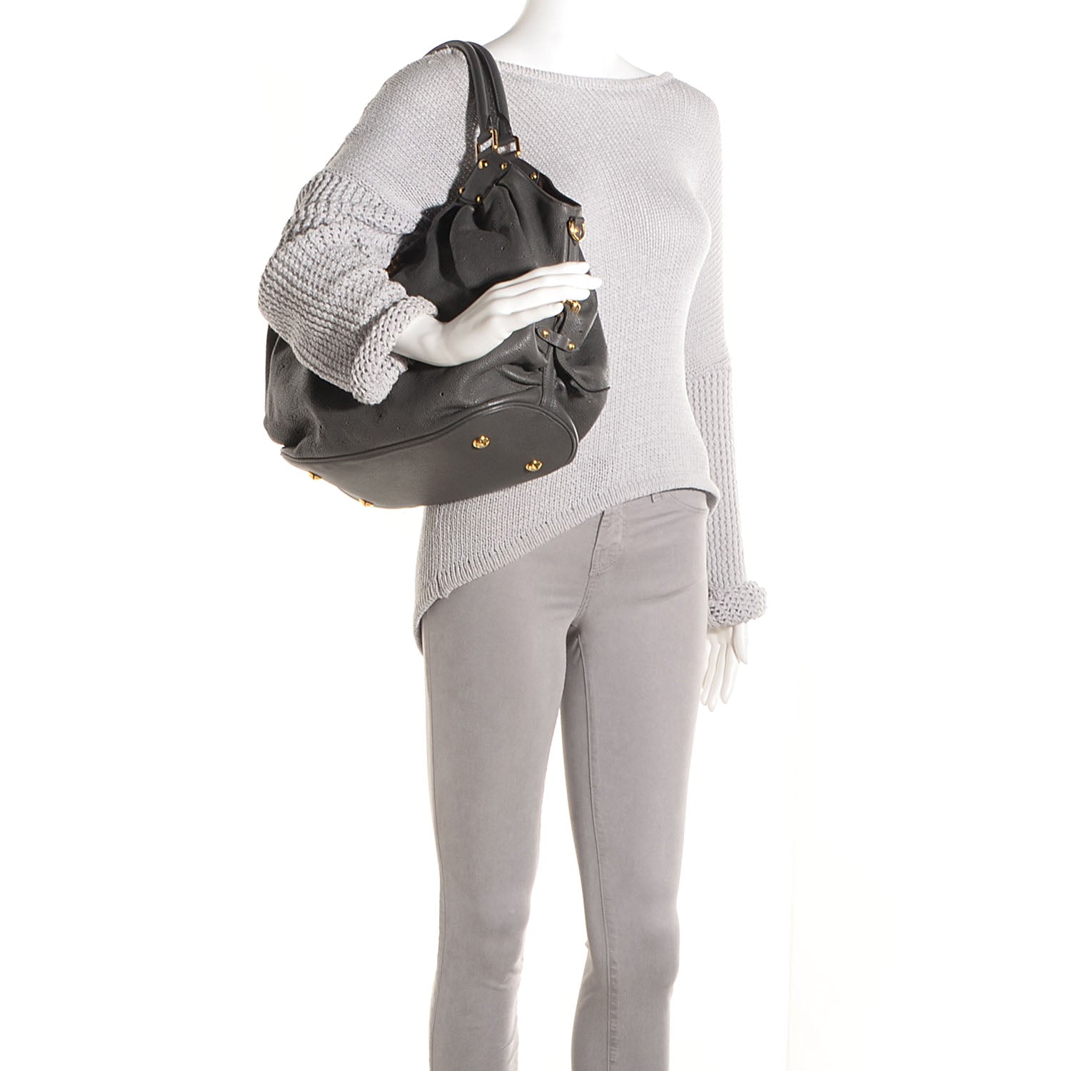 Louis Vuitton Mahina L Anthracite 3 of 7