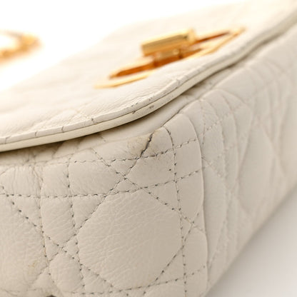 Christian Dior Calfskin Cannage Small Caro Bag Ivory 11 of 14