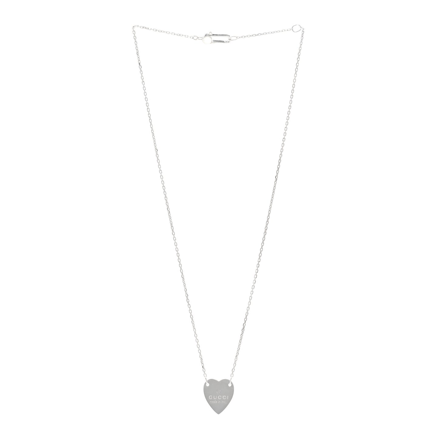 Sterling Silver Trademark Heart Pendant Necklace