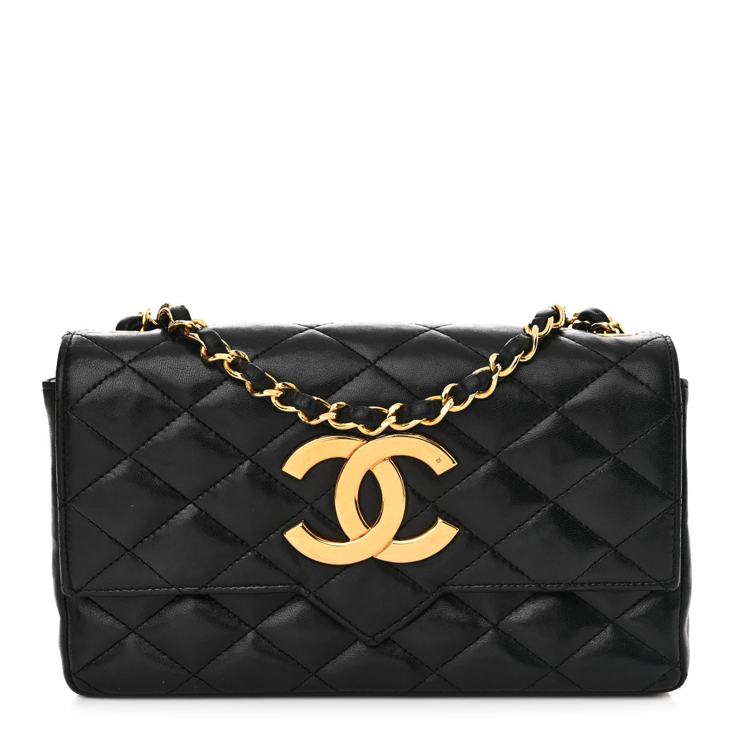 Chanel Lambskin Quilted Single Flap Black 1 of 12