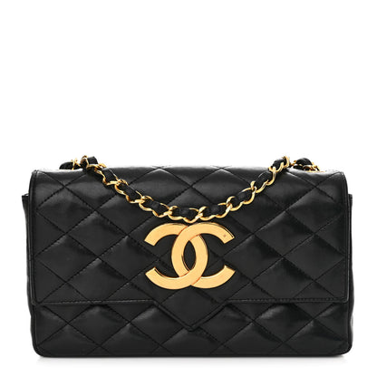 Chanel Lambskin Quilted Single Flap Black 1 of 12