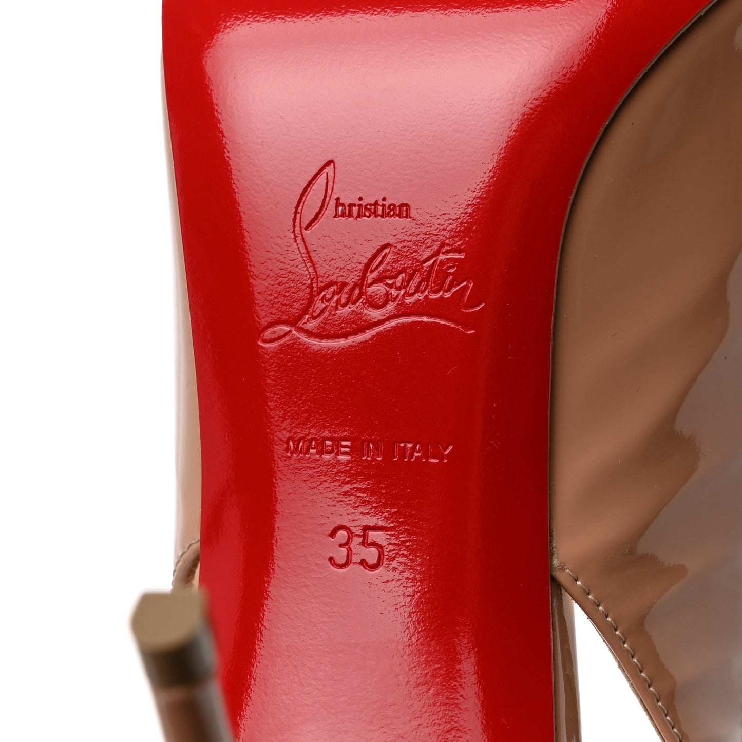 Patent Kate Sling 85 Pumps 35 Nude