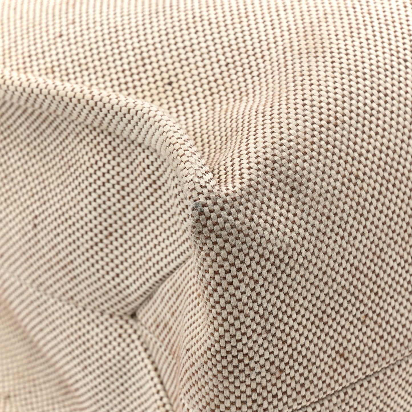 Cotton Calfskin Large Woody Ribbon Tote White Brown