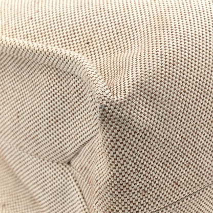 Chloe Cotton Calfskin Large Woody Ribbon Tote White Brown 13 of 15