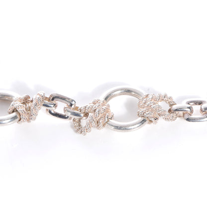 Hermes Sterling Silver Nautical Rope Bracelet 3 of 7