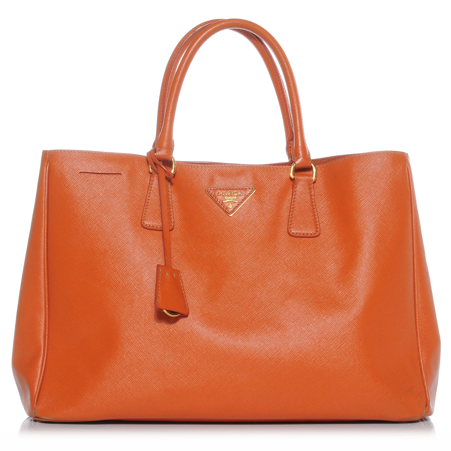 Saffiano Lux Tote Papaya