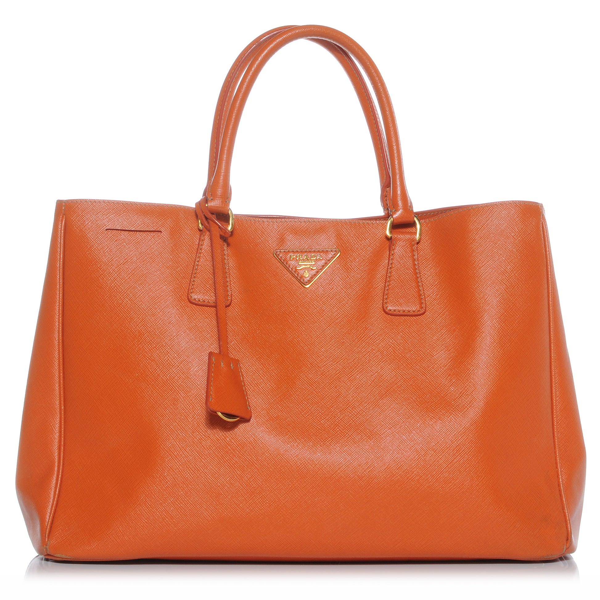 Prada Saffiano Lux Tote Papaya 1 of 8
