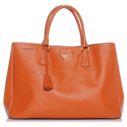 Prada Saffiano Lux Tote Papaya 1 of 8