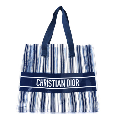 Christian Dior Plastic Diorivera Tote Navy 1 of 4