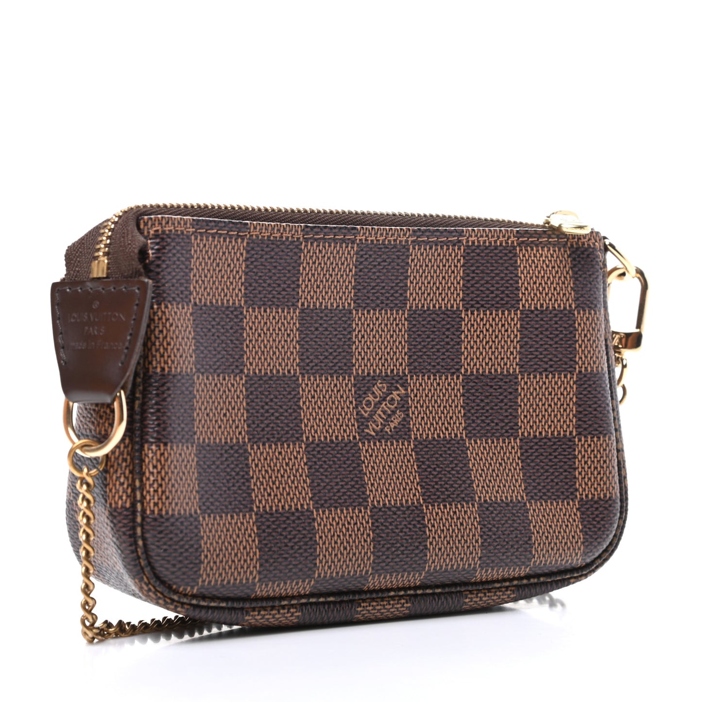 Damier Ebene Complice Trunks and Bags Mini Pochette Accessories Red