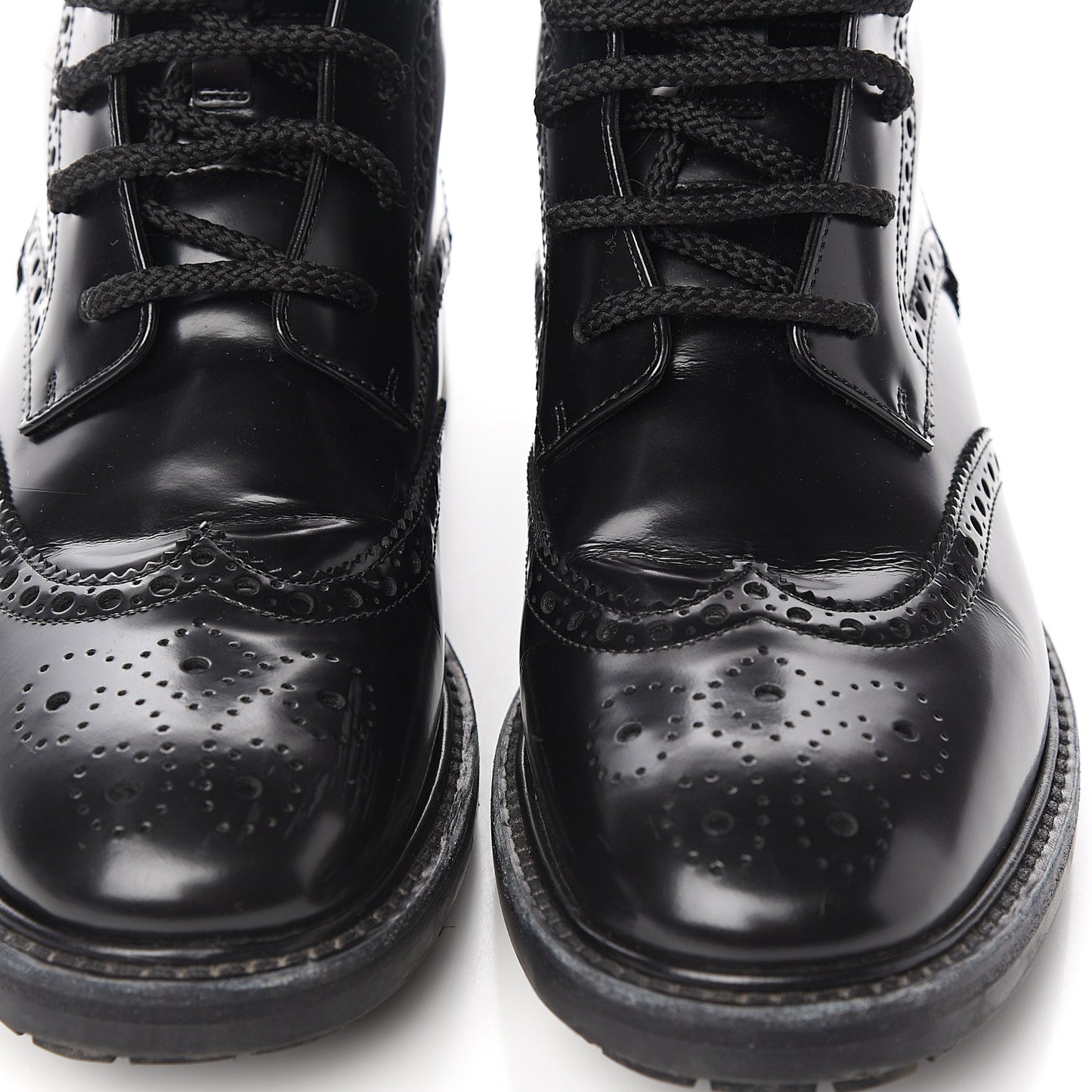 Calfskin D-Order Low Boot 38 Black Red