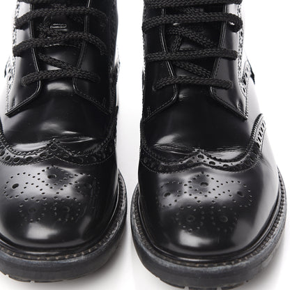 Christian Dior Calfskin D-Order Low Boot 38 Black Red 9 of 10