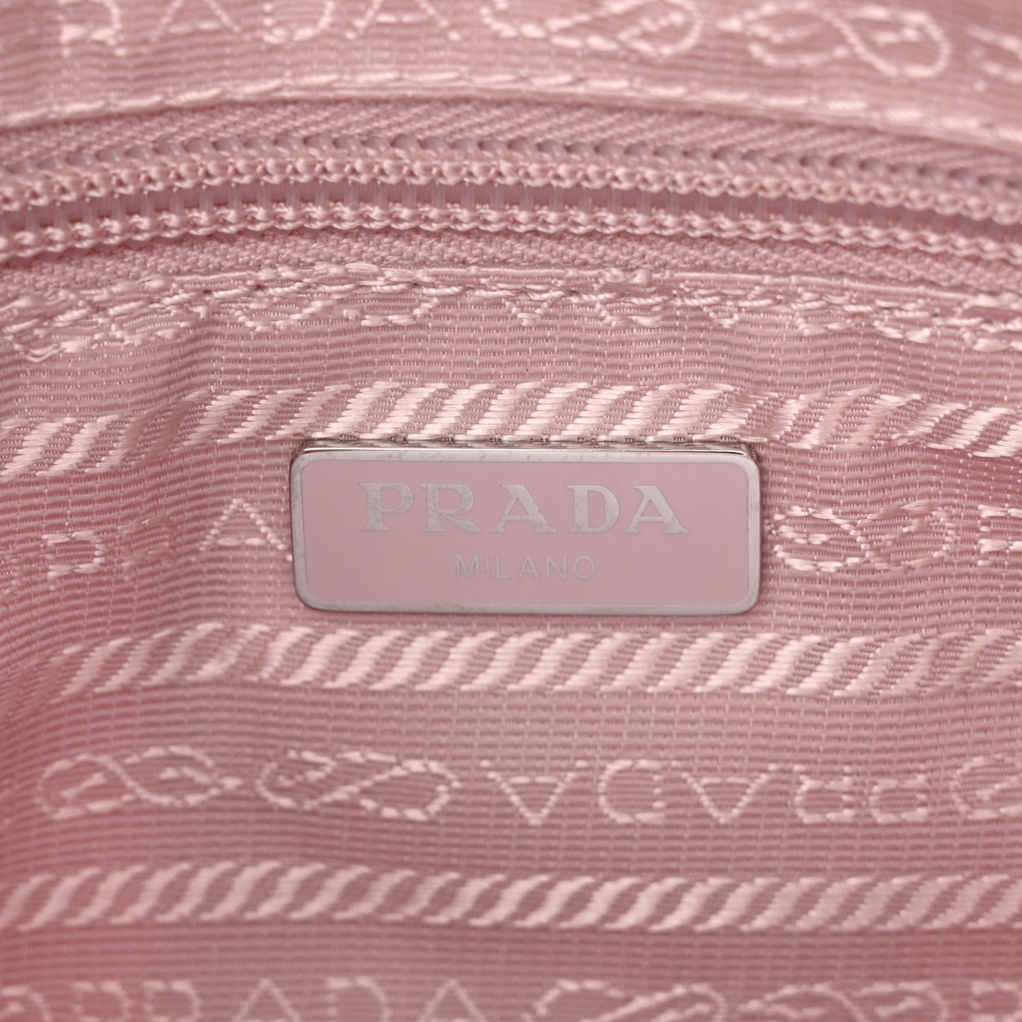 Re-Nylon Vela Saffiano Mini Pochette Bag Alabastro