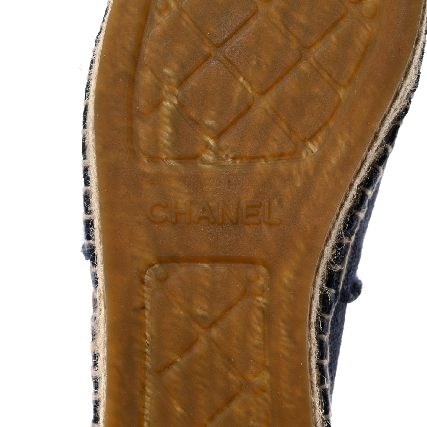 Denim Toile CC Espadrilles 40 Navy Black