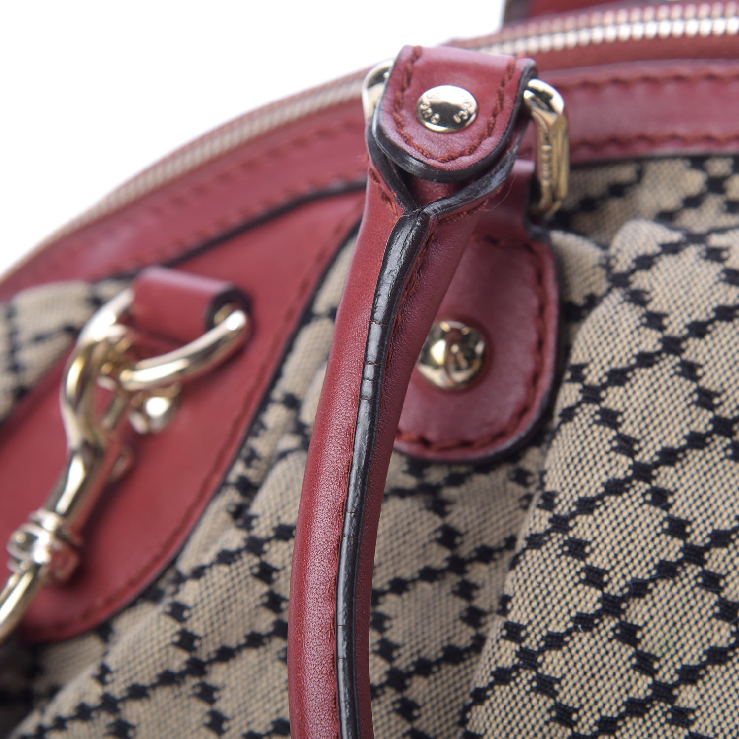 Gucci Diamante Medium Sukey Boston Red 13 of 13