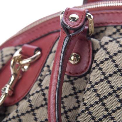 Gucci Diamante Medium Sukey Boston Red 13 of 13