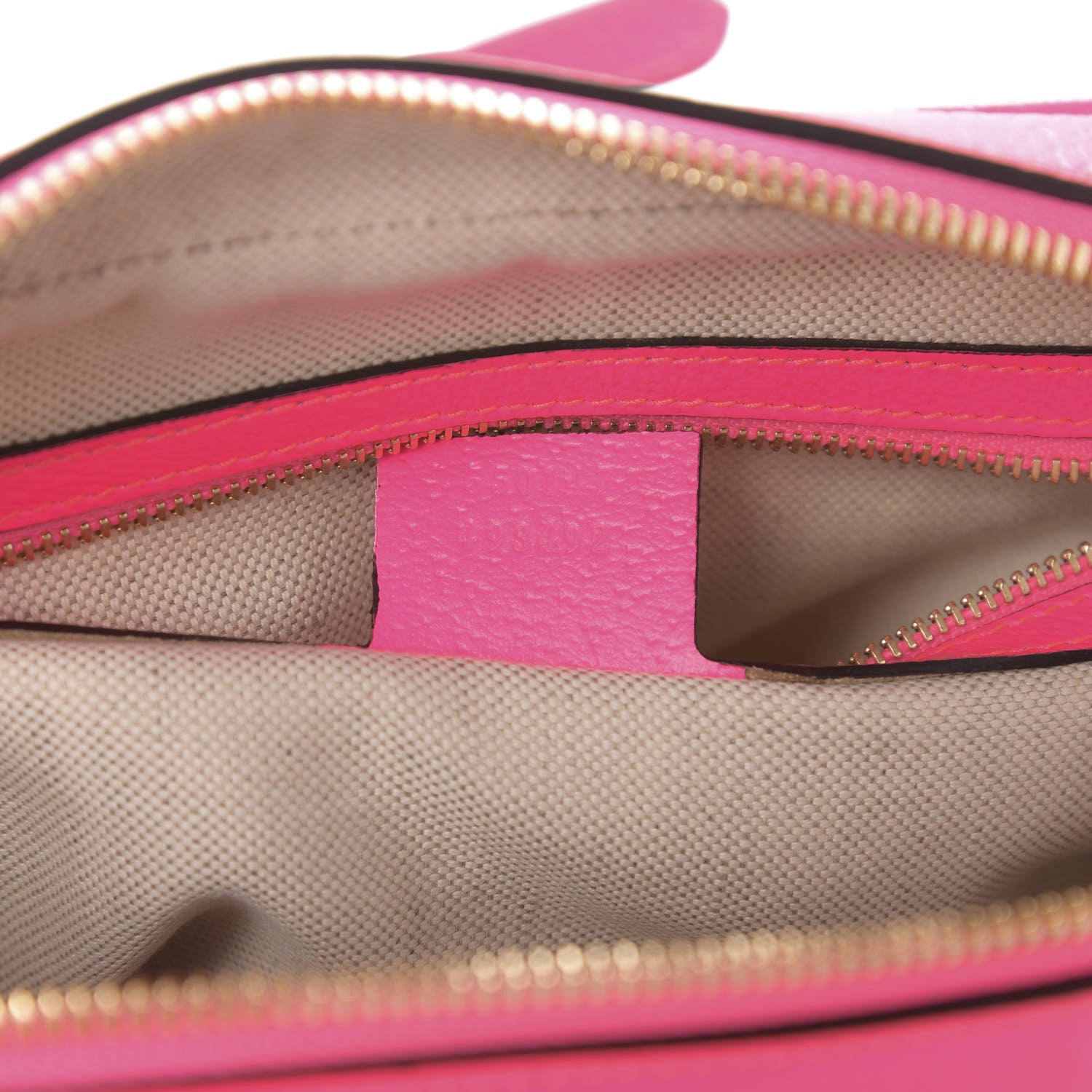 Gucci Canvas Flora Floral Shoulder Bag White Fuchsia Fluo 7 of 10