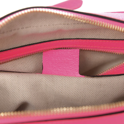 Gucci Canvas Flora Floral Shoulder Bag White Fuchsia Fluo 7 of 10