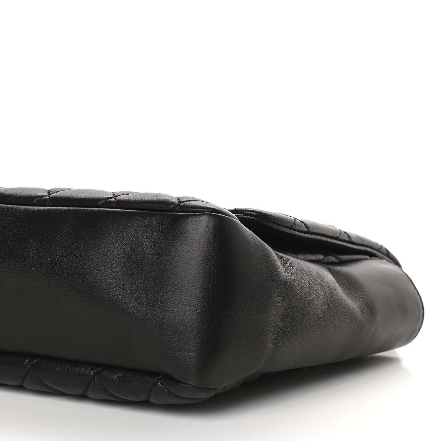 Chanel Lambskin Quilted Jumbo Coco Rain Flap Black 9 of 9