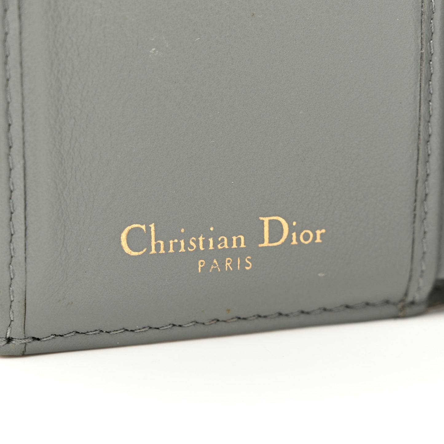 Oblique Saddle Lotus Wallet Grey