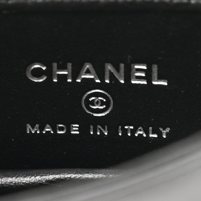 Chanel Lambskin Crystal Quilted Mini Chain Belt Bag Black 6 of 11
