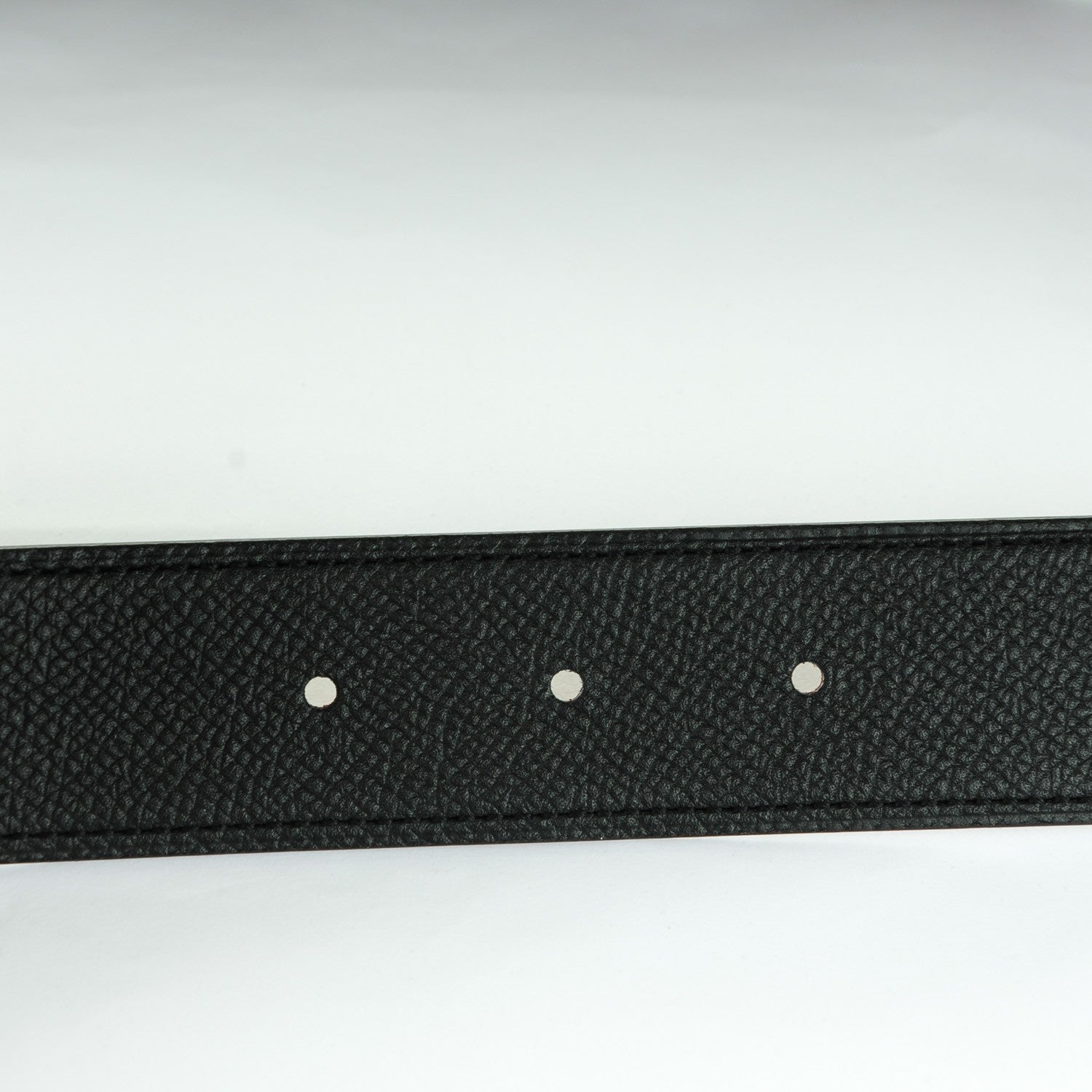 Hermes Epsom 32mm H Belt 85 Black Rouge Grenat 5 of 7